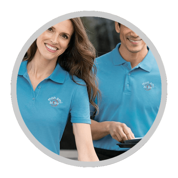 custom embroidered work polos with company logos